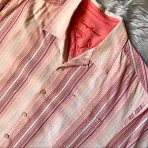 Tommy Bahama stripped button up (men)
